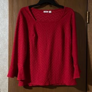Red Cato top - sz M